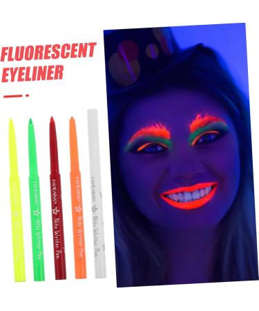 Beatifufu 5pcs Halloween Paint Pen Eye Liner Fluorescence Eyeliner Pen Eyeliner Pencil Stamp Eyeliner Plastic - Buy Online on GoSupps.com