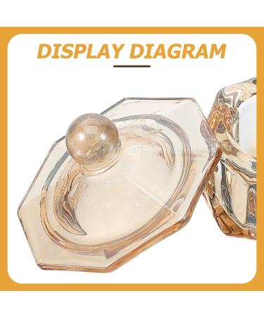 Ipetboom Glass Nail Art Dappen Dish Nail Liquid Powder Bowl Monomer Holder with Lid for Manicure Nail Art Tools - Buy Online on GoSupps.com