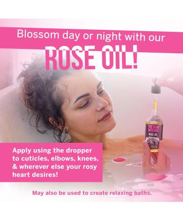 Premium Rose Oil | Hydrating Body & Face Moisturizer | Age-Defying Skin Care | 4 fl. Oz | Ideal for Nails Hands Knees & More - International Shipping Available - Buy Online on GoSupps.com