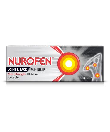 Nurofen Joint & Back Pain Relief Max Strength 10% Gel Ibuprofen 40g