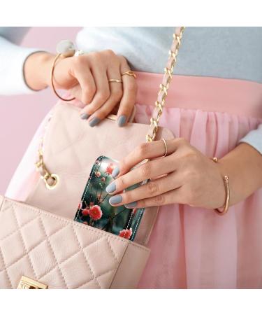 Travel Lipstick Organizer Case - Portable Makeup Bag with Mirror in Blossom Pink | Perfect for International Shipping - Buy Online on GoSupps.com