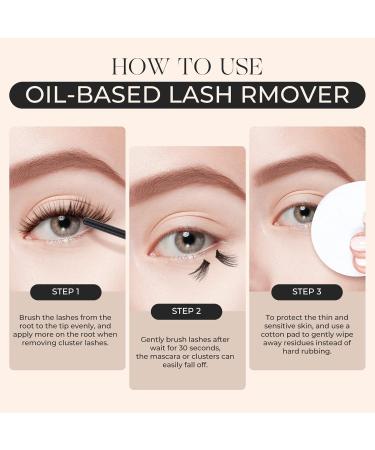 LASHVIEW Eyelash Remover | Gentle Cluster Lash Glue Remover for DIY Extensions | Soothing & Non-Irritating Eye Cleanser 5ML | International Shipping Available - Buy Online on GoSupps.com