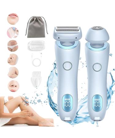 Duskofficial Razor The Glide Pro 3.0 Dusk Official Electric Razor Dusk Official Shaver Wet and Dry for Leg Arm Underarm Pubic Area (Blue)