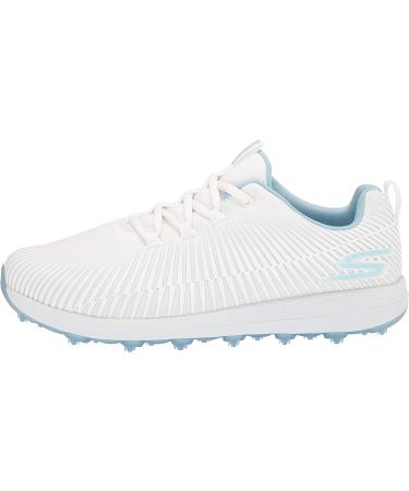 Skechers Go Golf Women's Max Golf Shoe 7.5 White/Blue - Performance and Style for Your Best Swing - Buy Online on GoSupps.com