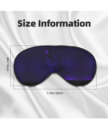 Purple Starry Sky Print Unisex Sleeping Eye Mask - Soft Comfortable Light-Blocking for Restful Sleep - Buy Online on GoSupps.com