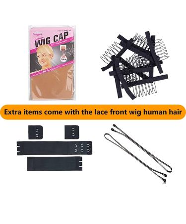 Mesariel 22 Inch Body Wave 13x4 Lace Front Human Hair Wig | HD Lace Pre Plucked with Baby Hair | 150% Density Brazilian Wigs for Black Women - Buy Online on GoSupps.com