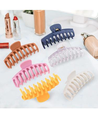 12 Pack Large Hair Claw Clips for Women - Matte Banana Clips for Strong Hold - Hair Clamps for Thin and Thick Hair - Perfect Christmas Gifts - Buy Online on GoSupps.com