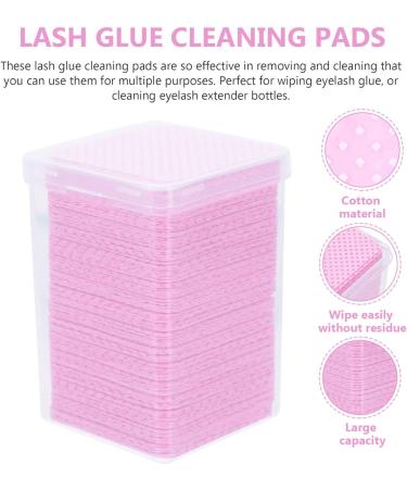 FOMIYES 600Pcs Lint Glue Wipes for Eyelash Extension & Nail Polish | Pink Cleaning Supplies - Buy Online on GoSupps.com