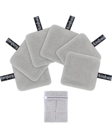 Kinhwa Slimming Pads washable reusable cotton pads makeup remover microfiber mink pads face super soft facial cleaning pads with laundry bag light gray 6 pieces 10cm 10cm 10cm light gray - Buy Online on GoSupps.com