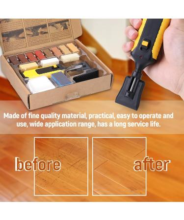 DIY Home Household Laminate Repair Kit - Multifunctional Wood Mending Tool with 11 Wax Blocks for Floor Scratches - Buy Online on GoSupps.com