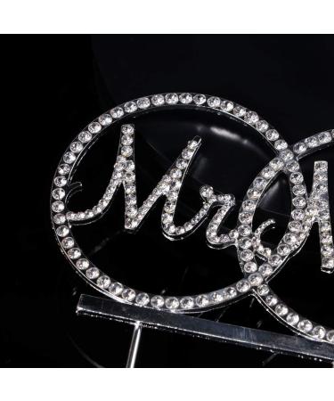 Gadpiparty Pearl Tiara Mrs Cupcake Topper Glitter Alloy Rhinestone Cake Pick for Bridal Shower Wedding Cupcake Toppers Engagement Cupcake Picks Proposal Cake Insert Silver Wedding Decor - Buy Online on GoSupps.com
