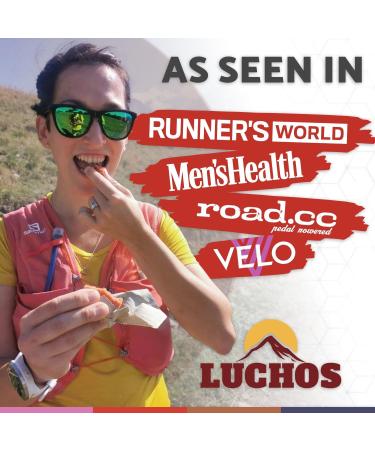 Luchos Natural Energy Bar - Raspberry | Vegan & Gluten-Free High Carb Endurance Bars for Running Cycling & Workouts | 10 Pack - Buy Online on GoSupps.com