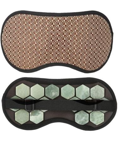 Natural Jade Stone Germanium Eye Mask Therapy for Restful Sleep and Health Care - Buy Online on GoSupps.com