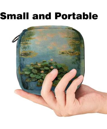 MUOOUM Storage Bag for Women's Bandages - Palm Leaves & Pineapple Patterns | Portable Menstrual Cup & Breastfeeding Holder - Perfect for Girls & Teenagers - Buy Online on GoSupps.com