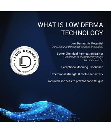 Low Derma Gray Black Nitrile Exam Gloves - Powder Free, Latex Free, Non Sterile - 5 Mil - Large (Pack of 1000) - Buy Online on GoSupps.com