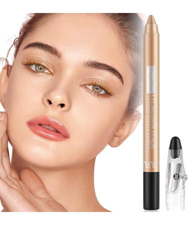  LaoSShu Eyeshadow Pen Eyeliner 12pcs Eyeshadow Stick Perfect Pearl Eyeshadow Pen with Foam Pen Sharpener Long Shining Eyeshadow Pencil - Buy Online on GoSupps.com