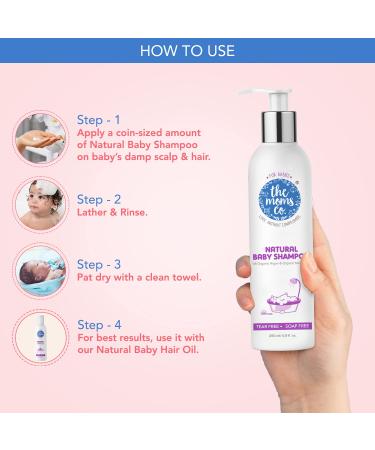 Buy The Moms Co. Tear-Free Natural Baby Shampoo - USDA Organic Argan & Moringa - 200ml - International Shipping Available - Buy Online on GoSupps.com
