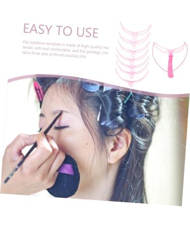 FOMIYES 15 Sets Eyebrow Aid Handheld Eyebrow Template Eyebrows Brow Stencils Major Travel Eyebrow Stickers 1 count (Pack of 1) Pinkx5pcs - Buy Online on GoSupps.com