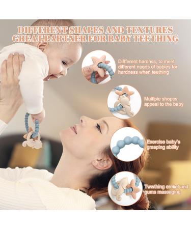 ClDy Bite Ring for Babies - BPA-Free Silicone Teether & Baby Biting Toy | Ocean Blue | Soothing & Massaging for Gums from 3 Months - Buy Online on GoSupps.com
