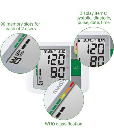 Medisana BU 510 Upper Arm Blood Pressure Monitor | Accurate BP & Pulse Measurement Memory Function & Irregular Heartbeat Alert - Shop Internationally - Buy Online on GoSupps.com