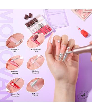 Morovan Acrylic Nail Kit with Drill and UV Light - Professional Set for Nail Extensions, Glitter Powder, and Nail Art - DIY Starter Kit for Home - Multicolor - Buy Online on GoSupps.com