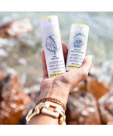 Herb and Flora Eye Of The Cyclops | RECOVERY EYE GEL FOR LINES BAGS CIRCLES | Vegan Eye Cream with Mini Hyaluronic Acid Mango Butter Coconut Oil and Omega 3 6 9 | 15 mL  - Buy Online on GoSupps.com