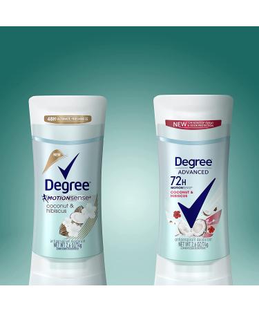 Degree 72-Hour Coconut & Hibiscus Women's Antiperspirant Deodorant - 4-Pack with MotionSense Technology - Buy Online on GoSupps.com