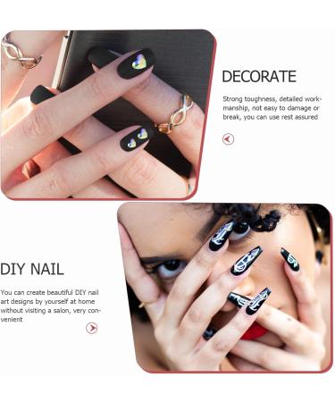 LALAFINA 2 Boxes Nail Art Accessories Nail Accessories Bulk Rhinestones 3d Gold Nail Jewels Rhinestones Diy Nail Nail Art Decors Diy Nail Diamonds Glass Drill Nail Drill Resin 13X5X1CM Assorted Color 1 - Buy Online on GoSupps.com