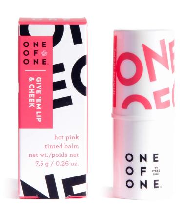 C'est Moi One of One Give 'Em Lip (& Cheek) Tinted Balm | Creamy Hydration & Radiant Flush with Shea Butter | Smart Mouth Hot Pink - 7.5g / 0.26 oz - Buy Online on GoSupps.com