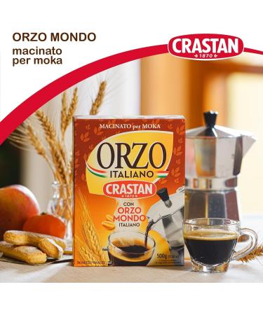 Crastan - Orzo Tostato Macinato Speciale Per Moka Orge convient pour cafeti re Moka 3x 500g + Italian Gourmet polpa 400g - Buy Online on GoSupps.com