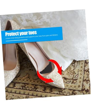 FOMIYES 12 Pairs Half Size Silicone Forefoot Pads - Metatarsal Support & Anti-Slip Insole for Heels & Boots | Comfortable Cushions for Men & Women - Buy Online on GoSupps.com