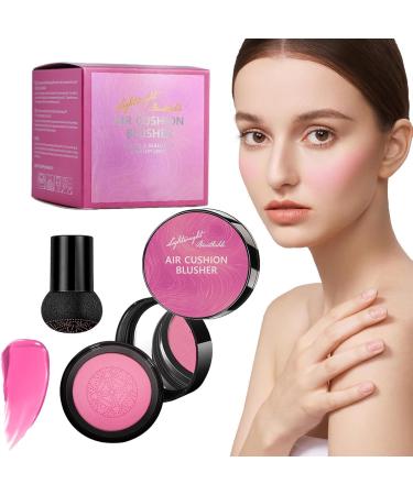  Tewzafiya Cheek blush cushion liquid blush with built-in mirror - velvety lip color with mushroom applicator luminous natural effect - Buy Online on GoSupps.com