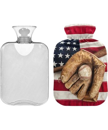 Buy Naanle American Flag Baseball Bats & 2L Transparent Hot Water Bottle for Pain Relief - Heat & Cold Therapy - Buy Online on GoSupps.com