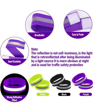 Bohrma Reflector Tapes Set - Double Reflector Strips for Outdoor Jogging & Biking | Strong Velcro Fasteners - 6 Pack - Buy Online on GoSupps.com
