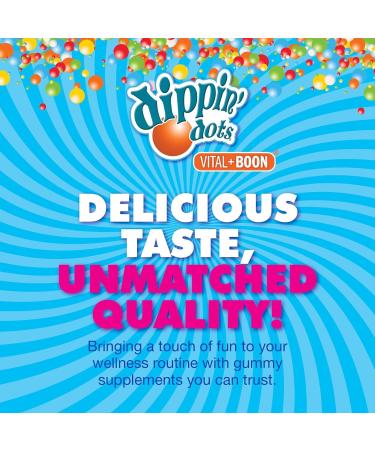Dippin Dots - Collagen + Biotin (60 Count) Gummies Rasberry Squish Flavor - 2 Pack 60 Count (Pack of 2) - Buy Online on GoSupps.com