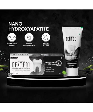 Anti-Stain Whitening Toothpaste Advanced Stain Removal Toothpaste for Brighter Looking Teeth Cool Mint Flavor 70g - Buy Online on GoSupps.com