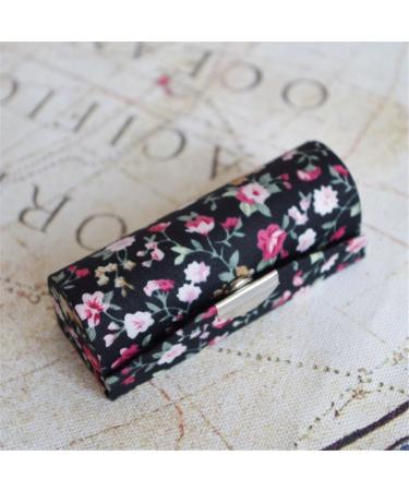 Buy Hanyi Retro Print Leather Lipstick Box & Mirror Stylish Lipstick Case Gift Set (3 Pcs) for International Shipping - Buy Online on GoSupps.com