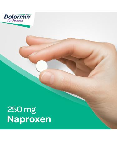 Dolormin for Women Naproxen for Menstrual Pain Relief 30 Tablets Effective Solution for Period Cramps - Buy Online on GoSupps.com
