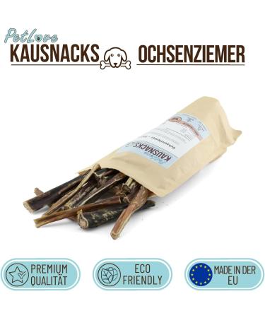 Petlove Ochsenziemer for Dogs 1kg | 100% Meat Dog Snacks | Grain-Free Dried Beef Chews | BARF Snack for Dogs - Buy Online on GoSupps.com