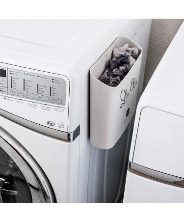 A.J.A. & MORE Magnetic Lint Bin for Laundry Room | Wall Mounted Bathroom Trash Can - Grey - Buy Online on GoSupps.com