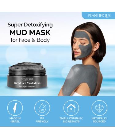 Dead Sea Mud Mask with Hyaluronic Acid for Men and Women - Deep Cleansing and Pore Minimizing Skin Care - 8.1oz - Buy Online on GoSupps.com