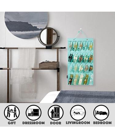 Hair Clip Organizer | Wall-Mount Hair Claw Stand Display Holder Claw Clip Holder Organizer Hanging Hair Clip Holder Hair Accessories Storage Organizer for Women Girls Shakven Blue - Buy Online on GoSupps.com