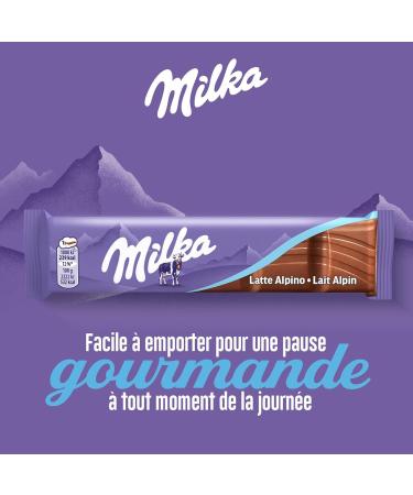 Milka - Barre de Chocolat au Lait Alpin - Snack Emporter - Go ter Enfant et Pause Gourmande - Cacao Durable - 45 g - Pr sentoir de 30 unit s - Buy Online on GoSupps.com