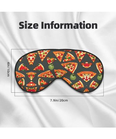 SSIMOO Pizza Pattern Eye Mask - Soft Breathable Sleep Mask for Women | Perfect for Travel & Relaxation - Buy Online on GoSupps.com