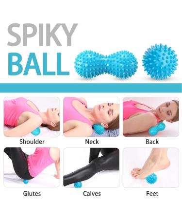 MURLIEN Massage Roller Set & Massage Ball - Blue | Enhance Recovery & Relaxation | Shop Internationally - Buy Online on GoSupps.com
