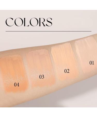 Long Lasting Liquid Foundation Full Coverage Sweatproof Oil Free Lightweight Matte Finish Even Skin Tone Mask Wrinkles and Wrinkles Natural Beige - Buy Online on GoSupps.com