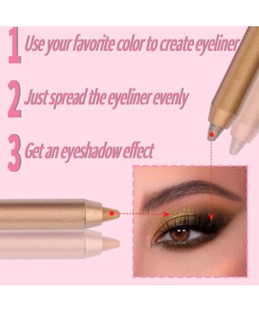 Colored Liquid Eyeliner | Liquid Eye Pencil with 12 Colors Easy Removal Smooth Coloring Eye Makeup Supplies Long Lasting for Halloween Music Festival Hersil - Buy Online on GoSupps.com