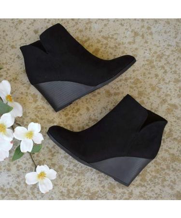 NOLDARES Women's Platform Combat Boots: Triple Buckle Straps, High Wedge Heel, Size 9.5-10, Black - Buy Online on GoSupps.com