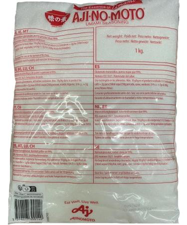 AJINOMOTO Monosodium Glutamate (3 x 1000g) Monosodium Glutamate (MSG) Premium Taste Enhancer for Asian and International Cuisine with Tony's Chocolonely Bar - Buy Online on GoSupps.com