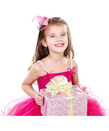 Gadpiparty Mini Hat Hair Clips - 12 Pcs Small Top Hat Fascinator Barrettes for Kids, Toddler Party Costume Accessory - Buy Online on GoSupps.com